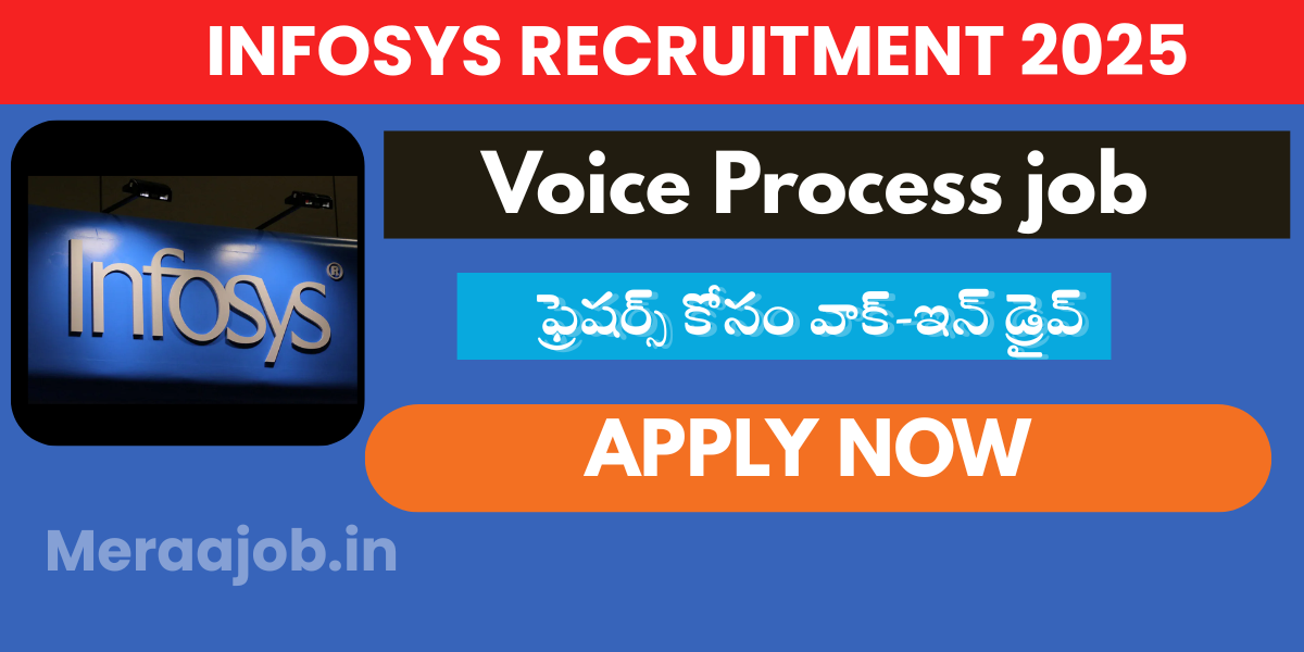 Infosys Voice Process job ఫ్రెషర్స్ కోసం అదిరిపోయే అవకాశం!